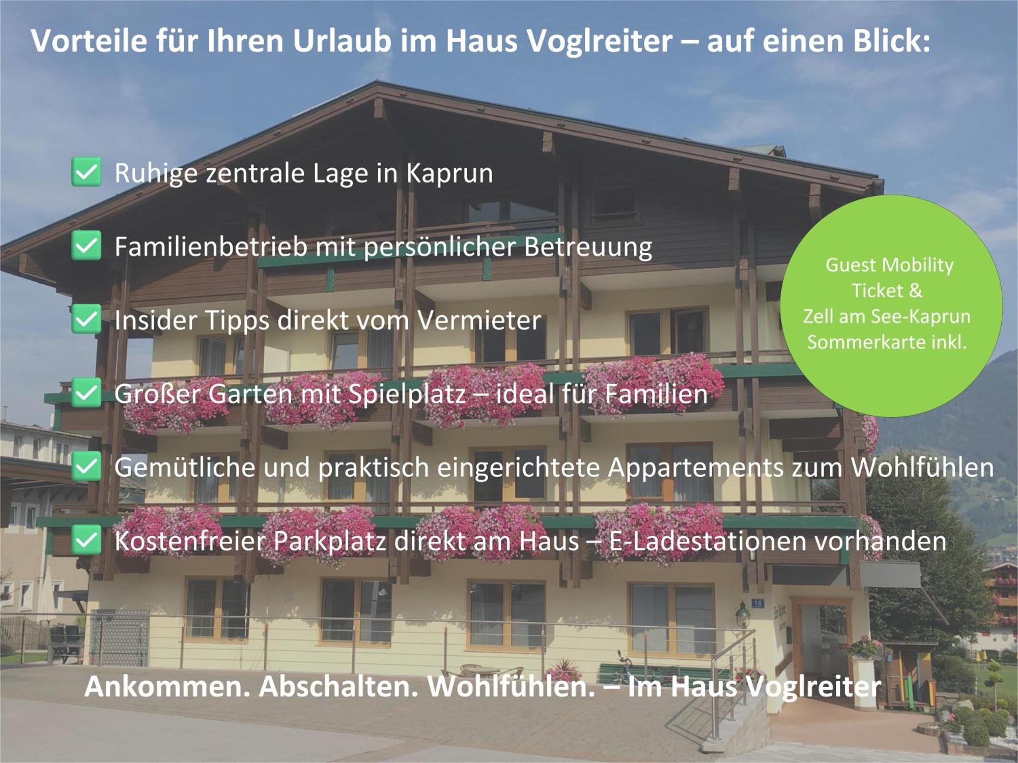 Haus Voglreiter - Inkl Sommerkarte, Zentrale Und Ruhige Lage, Garten Mit Spielplatz Kaprun Exterior photo